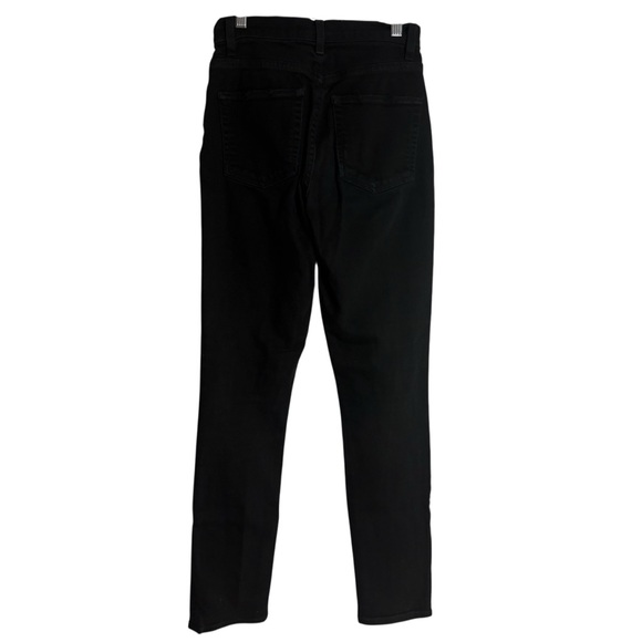REFORMATION Ultra High Rise Tapered Skinny Jeans in Black Size 24 - Picture 3 of 8